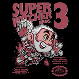 Super Witcher Bros - Retro and Pixel Video Game T-shirts - Nintendo, NES, Super Mario, Mario 3, Box Art, SMW, Super Mario World, Bowser, Gamer, Mario Bros, Mash Up, Geralt, Witcher 3, RPG, Wild Hunt, Adventure, Open World, Rivia, Monster Hunter, Men, Women, Kids, Tees, Clothes